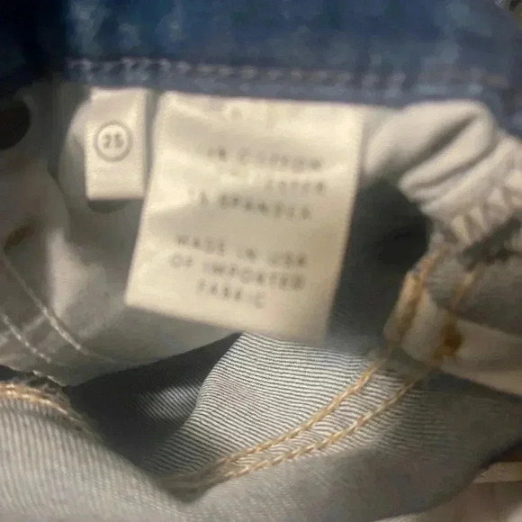 GRLFRND never worn “the kendall” medium wash frayed denim jeans 25 - Picture 6 of 7